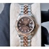 롤렉스 신형 데이저스트 여성용 28mm 로즈골드 콤비 279171 초코 다이얼